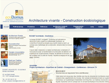 Tablet Screenshot of ecodomus.ch